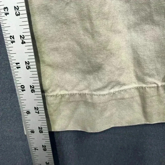 Boden Flare Pants Womens 10R cotton linen Blend Tan soft cute Y2K 90s 0482 - Picture 6 of 9